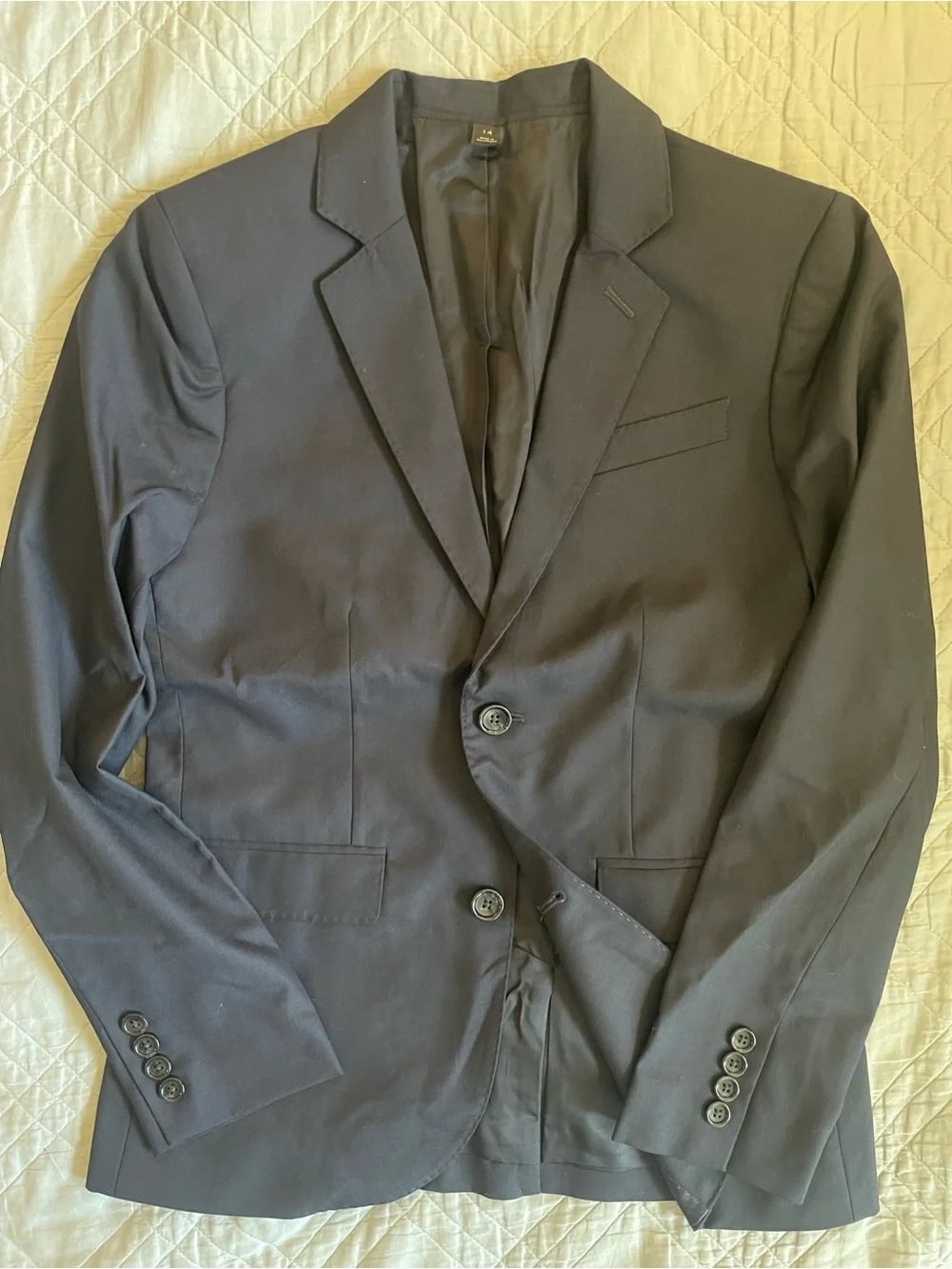 J. CREW CREWCUTS Boys' Ludlow suit jacket in Italian wool NWT Size 14 $298 18477